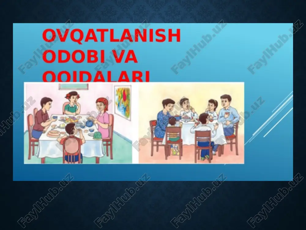 jismoniy faollik darajasi va umumiy salomatlikka bog‘liq. odatda, bolalar, o‘smirlar va faol yoshlar ko‘proq kaloriyaga muhtoj, sedentar (passiv) turmush tarzini olib boruvchi odamlarga qaraganda. 3. ovqatlanish vaqti va taqsimotini belgilash ratsionda ovqatlanish vaqtlarini muvofiqlashtirish ham juda muhim: kundalik uch mahal ovqatlanish: ertalabki nonushta, tushlik va kechki ovqat muhim. o‘rtacha ovqatlanish: agar kerak bo‘lsa, o‘rtada 2-3 ta engil taom (snack) iste'mol qilish mumkin. ovqatlar o‘rtasida balansli vaqtlar saqlanishi kerak, shunda organizm o‘z energiyasini samarali ishlatishi mumkin. 4. ratsionda turli xil oziq-ovqatlar va taomlar ratsionni turli xil oziq-ovqatlardan tashkil etish kerak. bu odamning barcha zarur oziq moddalarni olishiga yordam beradi: mevalar va sabzavotlar — har kuni ratsionda bo‘lishi kerak, chunki ular vitaminlar, minerallar, tola va antioksidantlarga boy. zangori donlar (masalan, qizil guruch, jo‘xori, arpa) va yong‘oqlar (badam, yong‘oq, kesilgan pista) ozuqa moddalarini boyitadi. to‘g‘ri yog‘lar — o‘simlik yog‘lari, baliq yog‘i, yong‘oqlar va urug‘lar ratsionda muhim rol o‘ynaydi. rak. image2.jpeg image3.jpeg image4.jpeg /docprops/thumbnail.jpeg