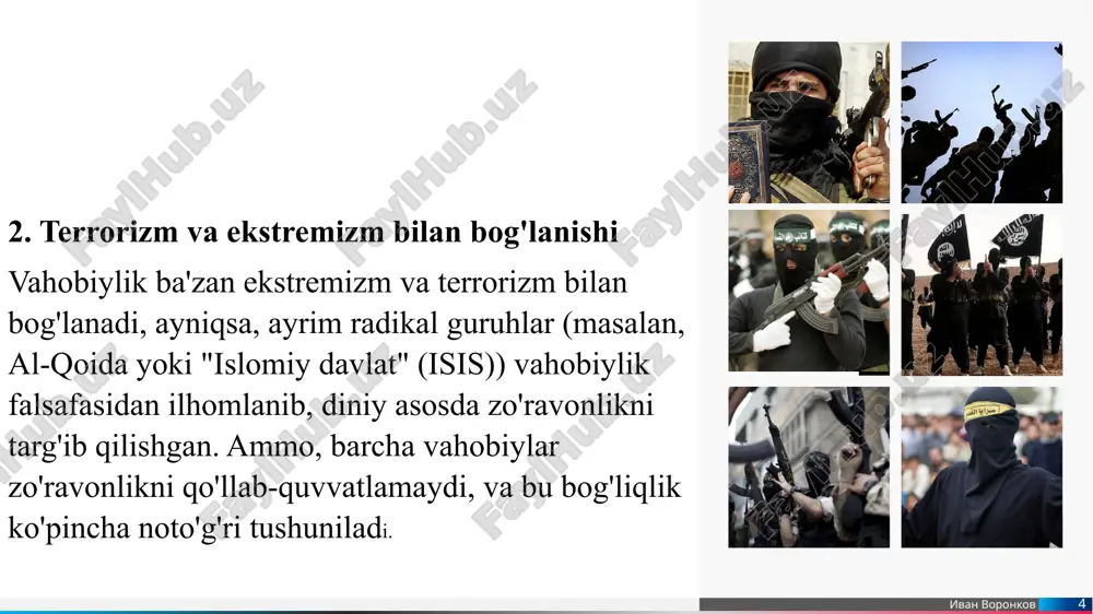 vahobiylikning bugungi kundagi ahamiyati va g’oyalari - Page 4