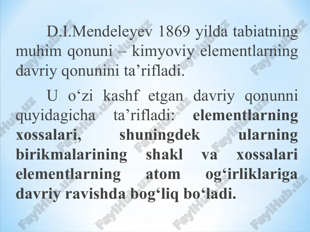 v ; cl vii; mn ii ; mn iv ; mn vi ; mn vii ; cch iii; cch vi ; pb ii ; pb iv va xokazo. natriy -na. bu element tabiatda keng tarkalgan elementlar (er pustlogida 2,0%) katoriga kirib, kuyoshda va yulduzlararo fazoda xam mavjudligi aniklangan. tabiatda fakat birikmalar: naci (tosh tuzi, galit) na2so4*10h2o (mirabilit yoki glauber tuzi), na3alf6 (kriolit), nano3 (natriyli selitra) ga na2b4o7*10h2o (bura), turli alyumosilikatlar tarkibida uchraydi. eng axamiyatlisi shundaki, natriy tirik organizimlarda asosiy elementlar katorida na+ ioni xolida mavjud buladi, uni asosan naci xolida iste'mol kilinadi. inson konida na+ ioni 0,32%, suyaklarda 0,6% va xujayra tukimalarida -0,6-1,5 % ni tashkil etadi. natriy ioni fiziologik jixatidan uta axamiyatli metallar ionlari katoriga kiradi. oddiy modda xolida na - ok - kumushsimon yaltirok metall. juda aktiv, xavoda (odatda kerosin ostida shisha idishlarda saklanadi) oson oksidlanadi.
