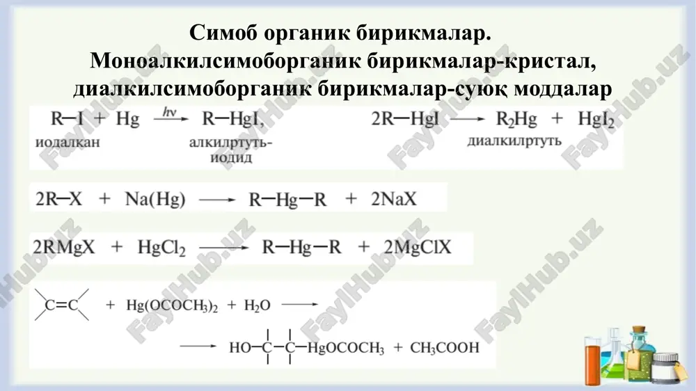 simob, palladiy organik birikmalar - Page 4