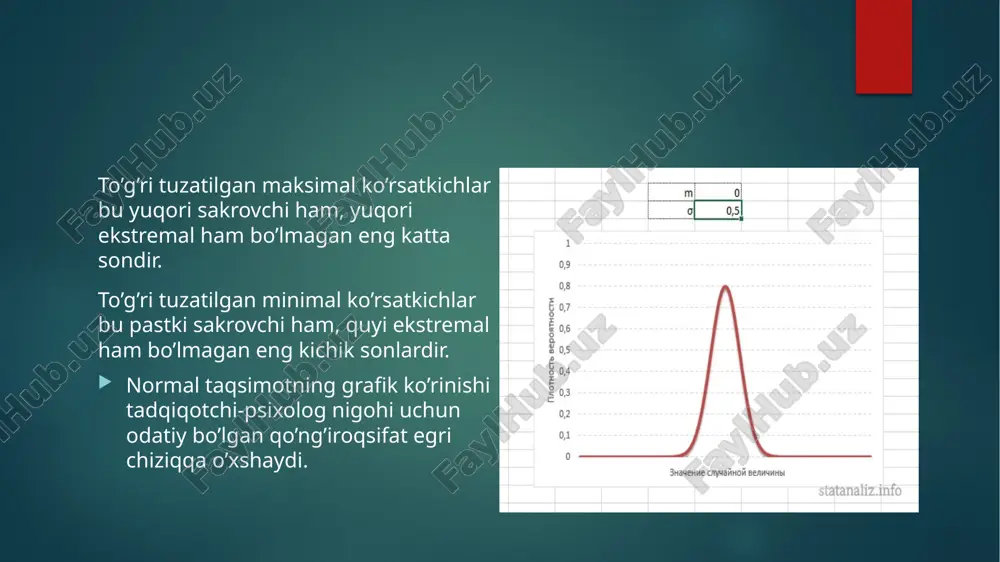 normal taqsimlanish parametrlarini baholashning statistik metodlar - Page 4
