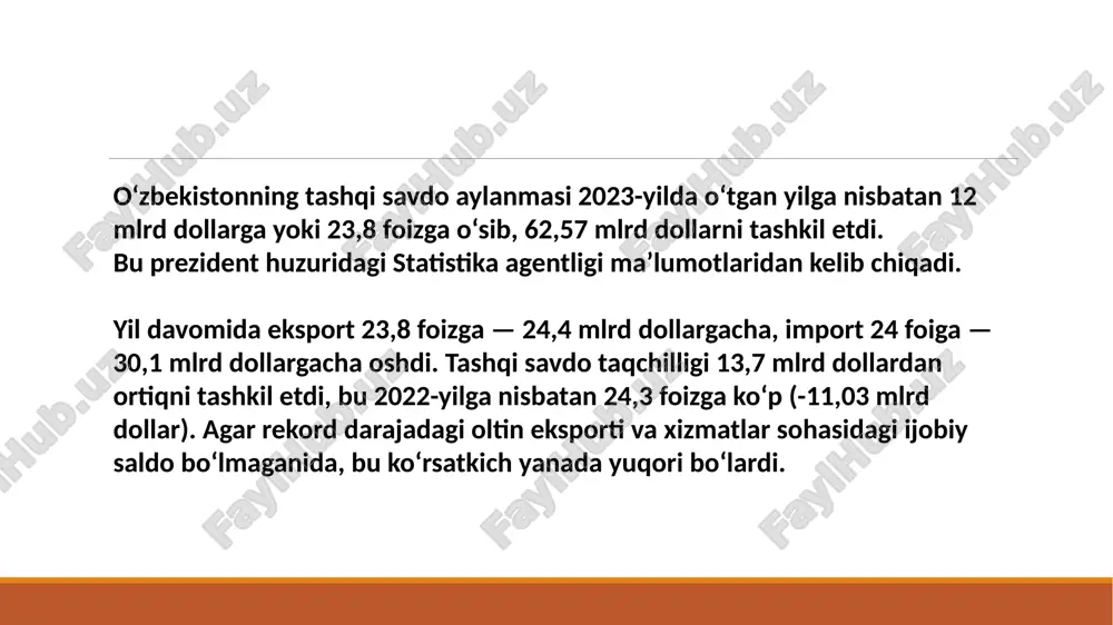 o’zbekiston tashqi savdo munosabatlari geografiyasining sifat jihatidan o’zgarib borishi - Page 4