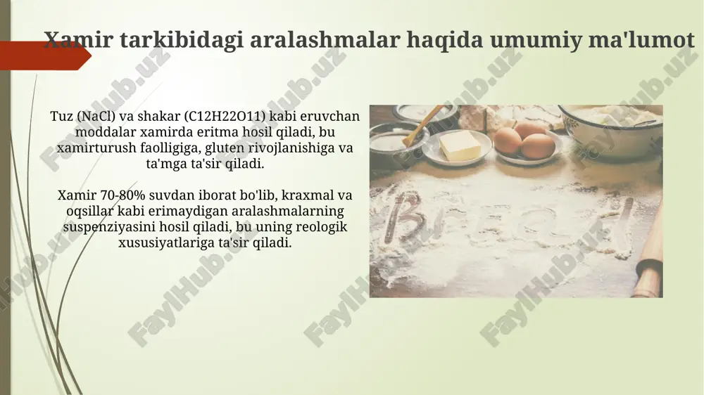 xamir aralashmalarining ta'rifi - Page 4