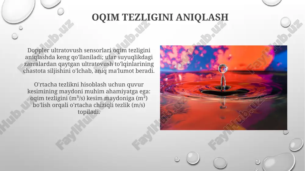 suyuqlik oqimining sarfi va oʻrtacha tezligi - Page 4