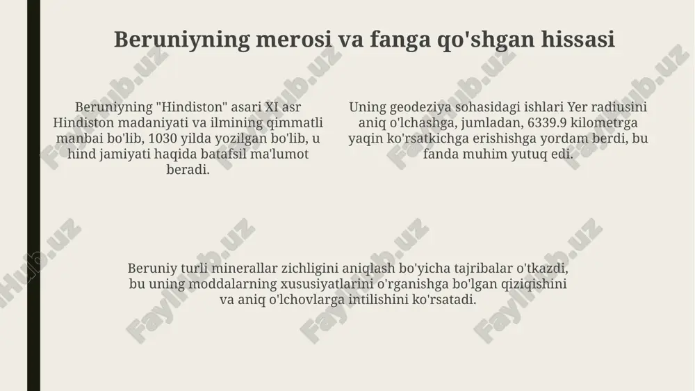 abu rayhon beruniy hayoti va ijodi - Page 4