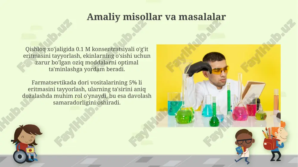 eruvchanlik va eritmalar konsentratsiyasi va undagi hisoblashlar - Page 4