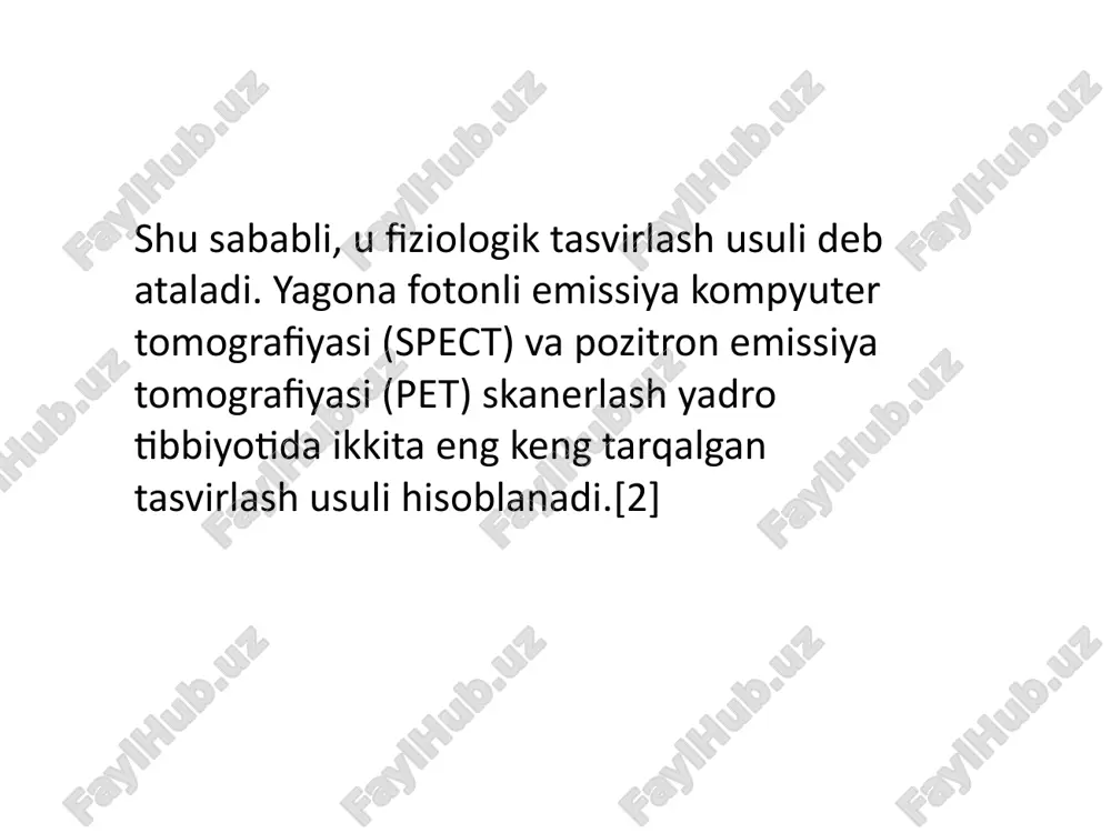 otoemulsiya usullaridan foydalaniladi. yadro kimyosining asosiy yoʻnalishlari: yadro reaksiyalarini va yadroviy oʻzgarishlarning kimyoviy oqibatlarini oʻrganish; «yangi atomlar» kimyosi; myossbauer effekti; yangi elementlar va radionuklidlar, radioaktiv parchalanishning yangi turlarini topish. bu muammolarni yechishda radiokimyo, ionizatsiya, soʻnggi yillarda massspektrometriya, shuningdek, qalin qatlamli fotoemulsiya usullaridan foydalaniladi. yadroviy tibbiyot – radiofarmasotik deb ataladigan radioaktiv izotoplarni o‘z ichiga olgan farmatsevtik preparatlardan foydalangan holda kasalliklarni tashxislash va davolashdir. radiofarmatsevtik preparatlar turli organlarning saratonini tashxislash va davolash uchun keng qo‘llaniladi.radiofarmatsevtik preparatlar bilan davolashning afzalliklari orasida uning mahalliy ta’sir etuvchi xususiyati hisoblanib, kimyoviy terapiyadan farqli o‘laroq butun organizmga ta’sir ko‘rsatmaydi. har qanday kasallikning dastlabki bosqichlarida tashxis qo‘yish muhimdir. saraton kasalliklarida esa bu juda ham muhim rol o‘ynaydi. yadroviy tibbiyot usullari saratonning dastlabki bosqichlarida tashxis qo‘yish imkonini beradi.“eng so‘nggi jihozlar va yuqori malakali xodimlar bilan birgalikda minimal miqdordagi preparatlardan foydalanish qulay, tezkor va aniq tekshirishni ta’minlaydi. yadrokimyoviy usullarning noyobligi kasallikning dastlabki bosqichlarida, ya’ni inson kasallik alomatlarini sezmaydigan davrda, organlarning …