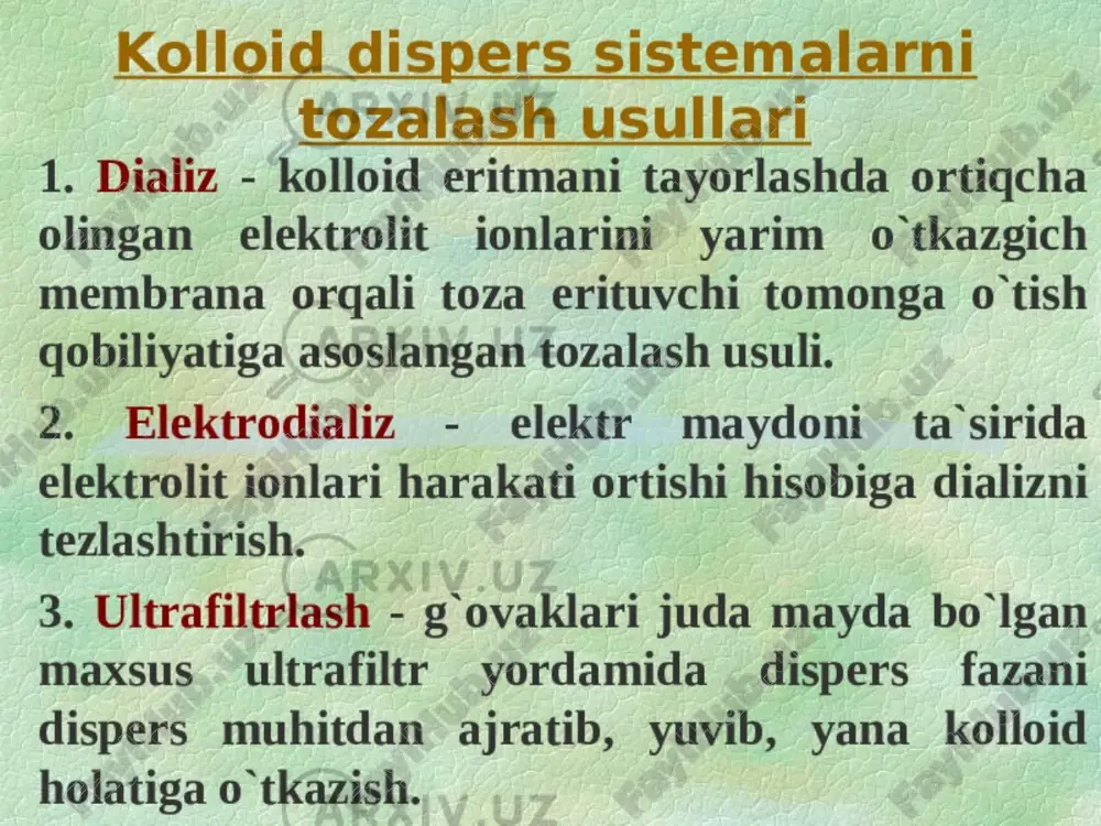kolloid sistemalar va dializ texnologiyasi - Page 4