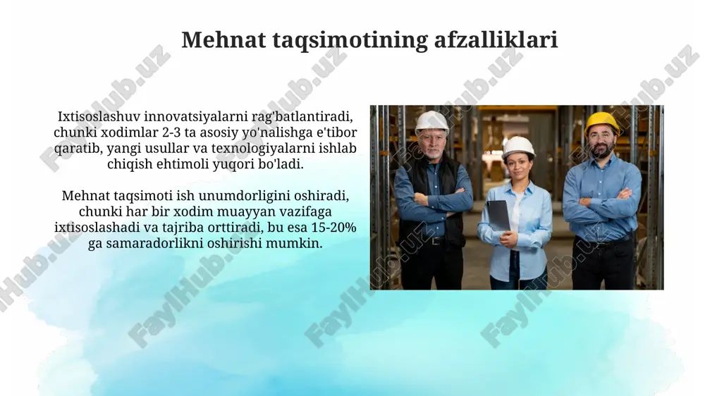 mehnat taqsimoti va ixtisoslashuv - Page 4