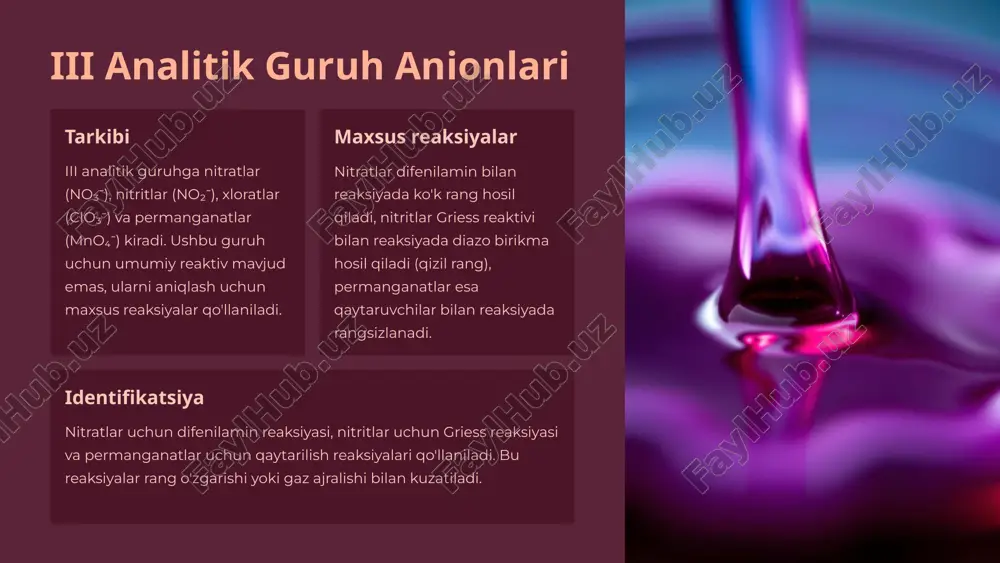 i, ii, iii analitik guruhanionlari - Page 4