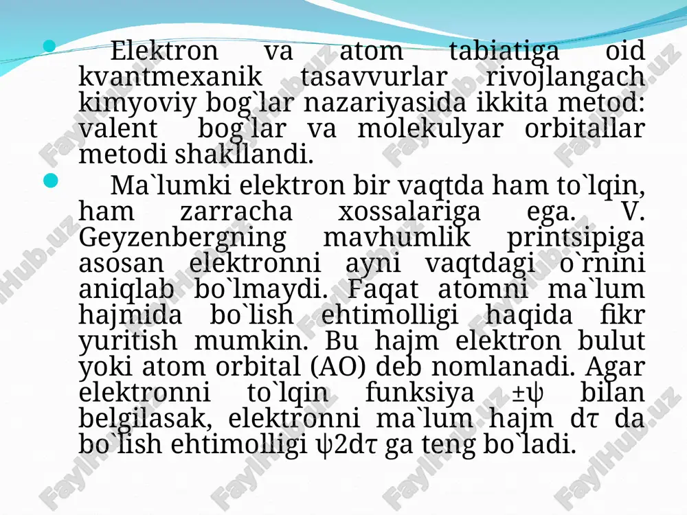 rining bir-biri bilan birikib, zanjir hosil qila olish xususiyatiga egaligidir. ko’rib o’tilgan birikmalarda elementlarning valentligi o’zgarmagan. uglerod bu birikmalarning hammasida to’rt valentliligicha qolgan. molekulalardagi atomlarning birikish tartibi ifodalangan kimyoviy formulalar struktura formulalar, boshqacha aytganda, tuzilish formulalari deyiladi. shuni nazarda tutish kerakki, tuzish formulalari atomlarning birikish tartibinigina aks ettiradi, lekin ularning fazoda qanday joylashganligini ko’rsatmaydi. shuning uchun propanni qanday formula bilan ifodalasak ham ular bir modda molekulasini bildiradi, chunki ularda atomlarning birikish tartibi o’zgarmaydi: hozirgi nuqtayi nazardan tuzilish nazariyasining asosiy qoidalariga qisman tuzatish kiritish – fazoviy va elektron tuzilish haqidagi fikrlarni qo’shish kerak. u holda tuzilish nazariyasining asosiy qoidalarining 2-punktida organik birikmalarning xossalari ular molekulalarining tarkibi, shuningdek, ularning kimyoviy, fazoviy va elektron tuzilishi bilan aniqlanadi, deb ta’kidlash lozim. shunga ko’ra, a.m. butlerovning kimyoviy tuzilish nazariyasining hozirgi zamon ta’rifini ifodalash mumkin: “murakkab zarrachaning kimyoviy tabiati uning tarkibiga, kimyoviy, elektron va fazoviy tuzilishiga bog’liq”. a.m. butlerovning kimyoviy tuzilish nazariyasi organik kimyo nazariyasi asosining …