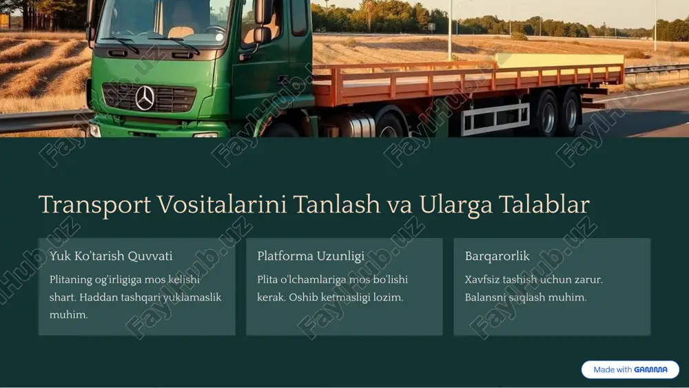 temir beton plitalarni tashishni tashkil qilish - Page 4
