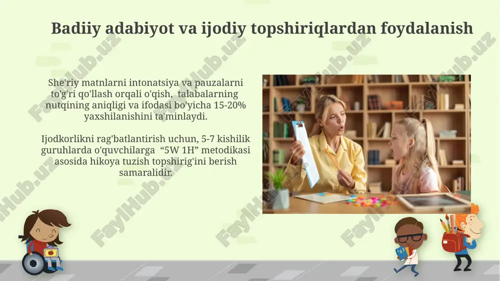 o'qituvchining nofaol o'quvchilar bilan ishlashda nutqni to'g'ri ifodalash usullari - Page 4