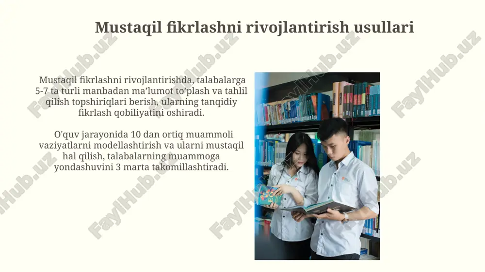 mustaqil fikrlash va o'qishning samaradorligi - Page 4