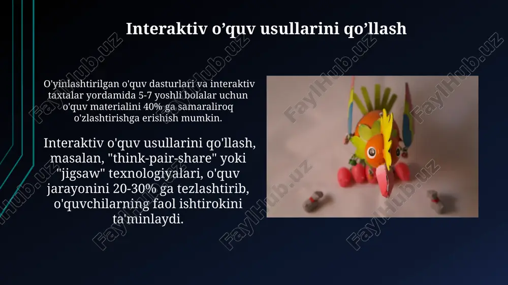 li qilishga olib keladi. o'quvchilarning ijodkorlik mahsulotlarini 5 ball shkalasi bilan baholash subyektivlikni kamaytirib, ob’yektiv baholashga yordam beradi. e'tiboringiz uchun rahmat @taqdimot_robot image1.jpg image2.jpg image3.jpg image4.jpg image5.jpg image6.jpg image7.jpg image8.jpg image9.jpg image10.jpg image11.jpg image12.jpg image13.jpg image14.jpg image15.jpg