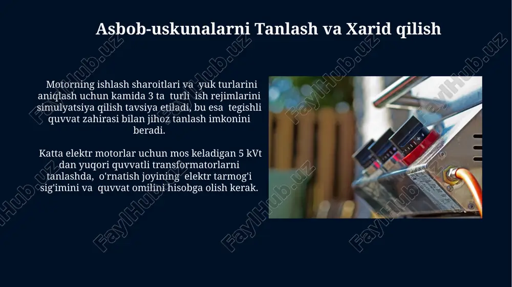 katta elektr motorlarini o'rnatishning xususiyatlari - Page 4