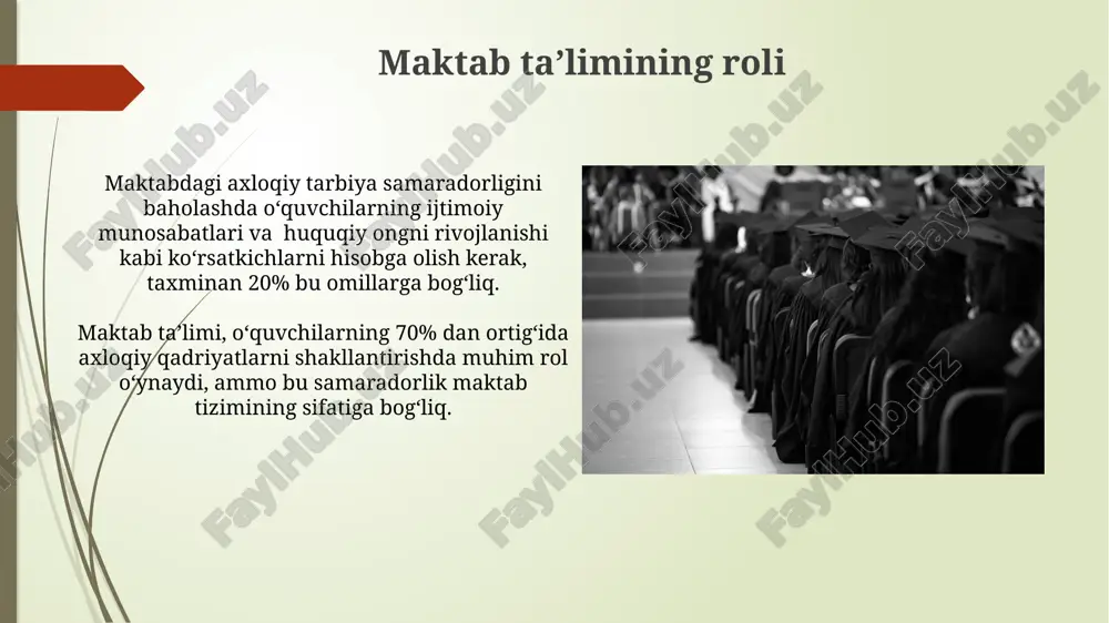 ari muhim rol oʻynaydi, bu esa 60% ga yaqin oʻquvchilarning ijtimoiy javobgarlik tuygʻusini rivojlantirishga yordam beradi. e'tiboringiz uchun rahmat @taqdimot_robot image1.jpg image2.jpg image3.jpg image4.jpg image5.jpg image6.jpg image7.jpg image8.jpg image9.jpg image10.jpg image11.jpg image12.jpg image13.jpg image14.jpg