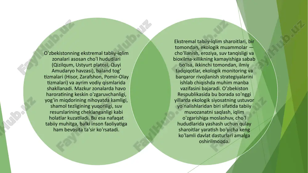 3. o‘zbekiston respublikasi ekologiya vazirligi ma’lumotlari, 2024. jahon meteorologiya tashkiloti (wmo) hisobotlari, 2023. foydalanilgan adabiyotlar e’tiboringiz uchun rahmat image1.png image2.png image3.png image4.png image5.png image6.png image7.png image8.png /docprops/thumbnail.jpeg