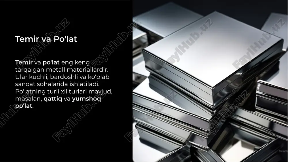 mashinalarda ishlatiladigan asosiy metall materiallar - Page 4