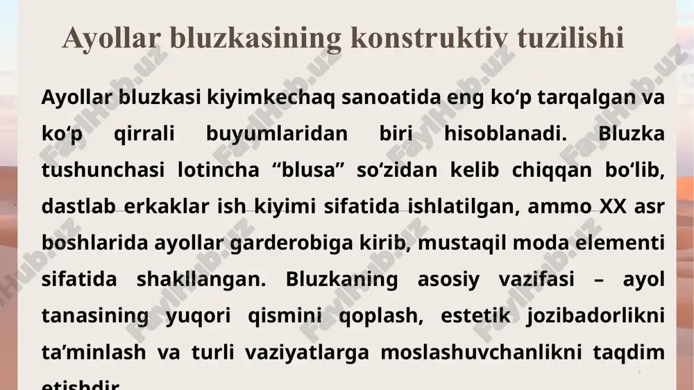 ayollar bluzkasining namunalarini tayyorlash - Page 4