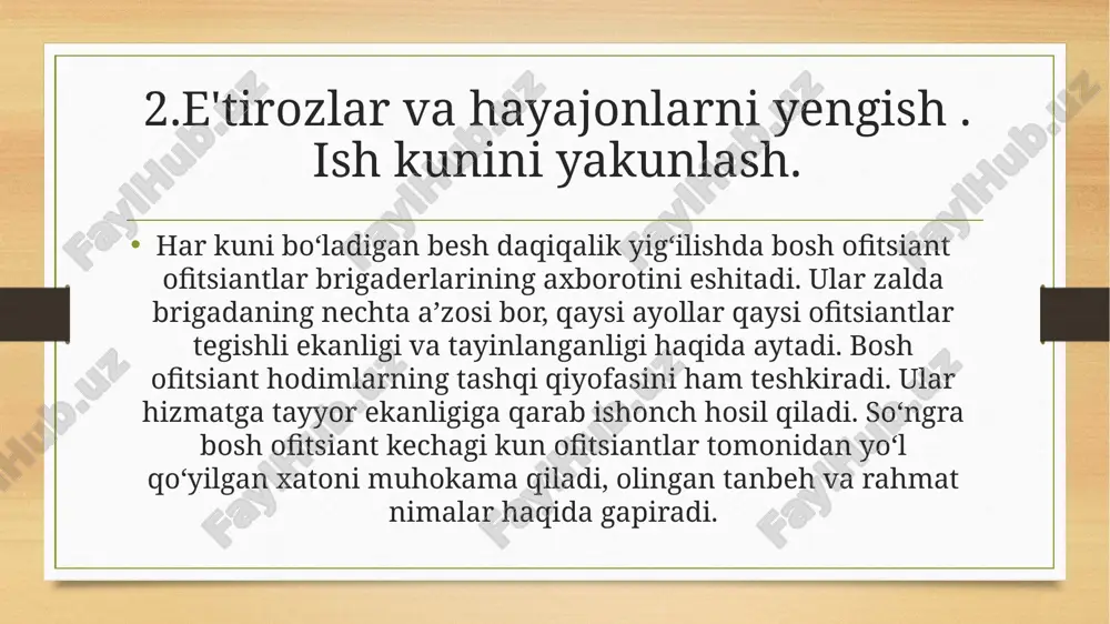 restaranlarda mehmonlar ishonchi - Page 4