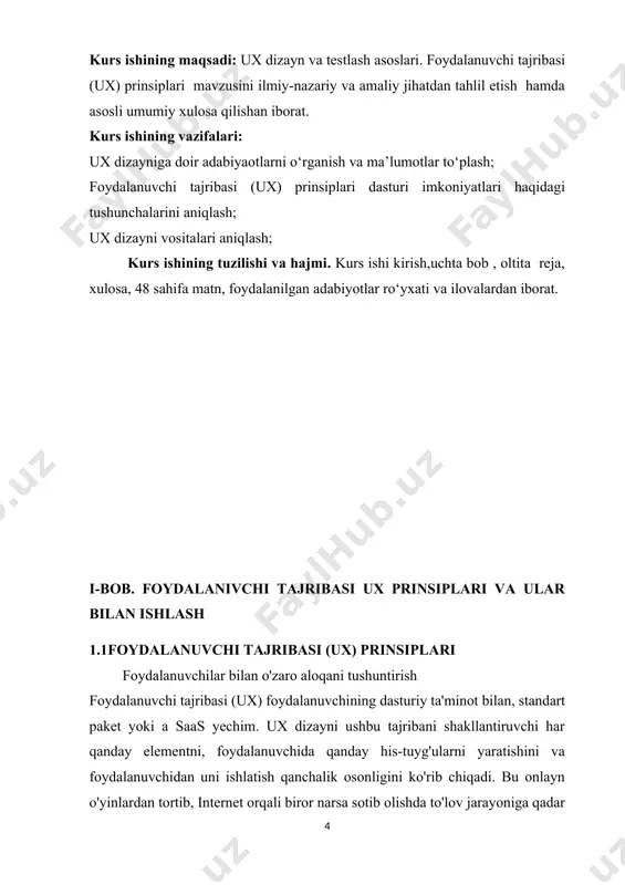 i xizmatni taqdim etuvchi kompaniyaga katta qiymat qo'shadi. tajriba strategiyasi, shuningdek, barcha a rivojlantirish haqida yaxlit biznes strategiyasi, ham mijoz, ham kompaniya ehtiyojlarini birlashtirish. interaction dizayni foydalanuvchining dastur bilan qanday munosabatda bo'lishiga qaraydi. tugmalar, sahifalar o'tishlari va animatsiyalar kabi barcha interfaol elementlarni hisobga oling. dizaynerlarning o'zaro ta'siri foydalanuvchiga asosiy vazifalar va harakatlarni osonlikcha bajarishga imkon beradigan sezgir dizaynlarni yaratishga harakat qiling. ux dizayni shuningdek muammoni aniqlash va echimini loyihalashni o'z ichiga oladi. buning uchun keng ko'lamli tadqiqotlar va mavjud yoki potentsial mijozlarning fikr-mulohazalari talab qilinadi. tadqiqot bosqichida ux dizaynerlari: so‘rovnomalarni boshlang. suhbatlar o'tkazish. qulaylik uchun sinov. foydalanuvchi personalarini yaratish. maqsad oxirgi foydalanuvchining ehtiyojlari va maqsadlarini tushunishdir. ular sifatli va miqdoriy ma'lumotlarni to'plashadi va undan yaxshi dizayn qarorlarini qabul qilish uchun foydalanadilar. axborot arxitekturasi ma'lumot va tarkibni mazmunli va qulay tarzda tashkil etish vositasidir. bu foydalanuvchiga mahsulotni boshqarishda yordam berish uchun juda muhimdir. axborot me'morlari ma'lum bir mahsulotning ia ni aniqlash …