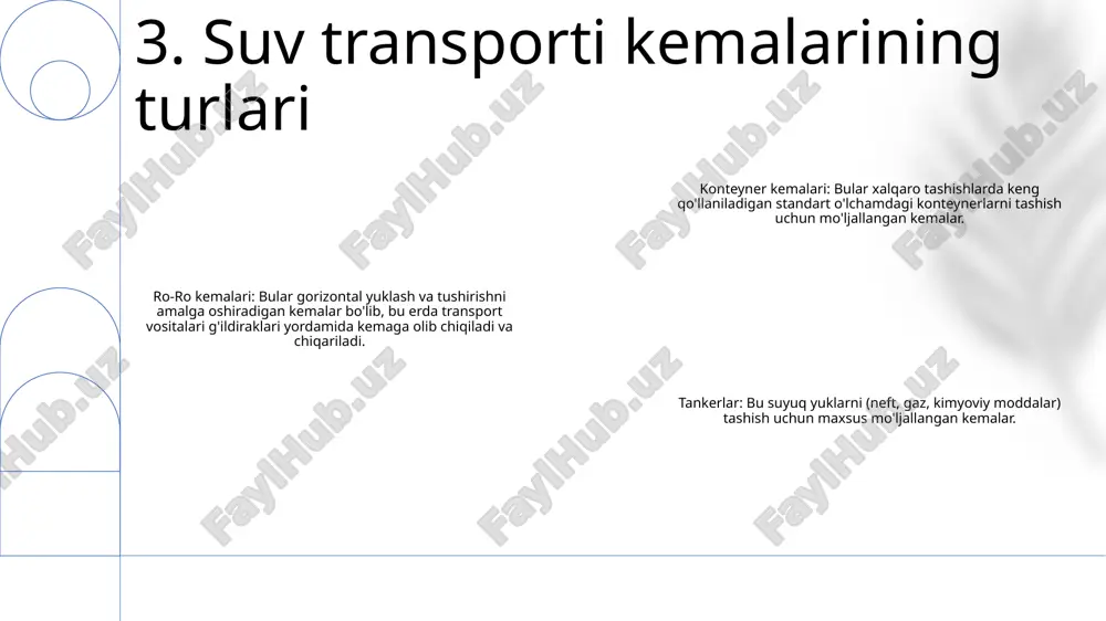 v resurslarini tejaydi, atrof-muhitga ta'sirini kamaytiradi va suv tanqis hududlarda suv mavjudligini ta'minlaydi. 9. barqaror suv transporti amaliyotlari ekologik toza: suv transporti quruqlikdagi transportga qaraganda kamroq issiqxona gazlarini chiqaradi, bu esa turizmda barqarorlikni ta'minlaydi. kengaytirilgan qulaylik: suv transporti uzoq va go'zal joylarga kirish imkonini beradi, qirg'oq va orol jamoalari uchun turizm imkoniyatlarini kengaytiradi. kengaytirilgan tajriba: kruizlar, paromlar va boshqa suv kemalari panoramik manzaralar, bortdagi qulayliklar va ko'ngilochar imkoniyatlar bilan noyob sayohat tajribasini taklif qiladi. 10. turizmda suv transportining kelajagi amsterdamdagi suv taksisi muvaffaqiyati: jamoat transportining ishonchli va qulay turi amsterdamdagi suv taksilari tirbandlikni kamaytirdi va shahar kanallariga borish imkoniyatini yaxshiladi. istanbulning bosfor boʻgʻozi parom tizimi: shaharning yevropa va osiyo tomonlari oʻrtasidagi muhim bogʻlovchi boʻlgan bosfor boʻgʻozi parom tizimi har kuni millionlab yoʻlovchilarni tashiydi va suv yoʻlining hayratlanarli manzaralarini taqdim etadi. venetsiyadagi gondollar sayohatlari: birinchi navbatda sayyohlarga qaratilgan bo'lsa-da, venetsiya gondollari shahar kanallarini o'rganishning o'ziga xos va maftunkor usulini taqdim etadi …