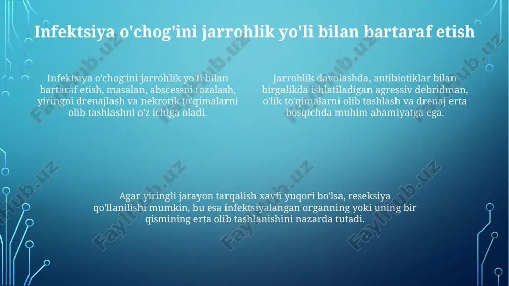 o'tkir xirurgik infeksiyalarni yiringli bosqichini davolash prinsplari - Page 4