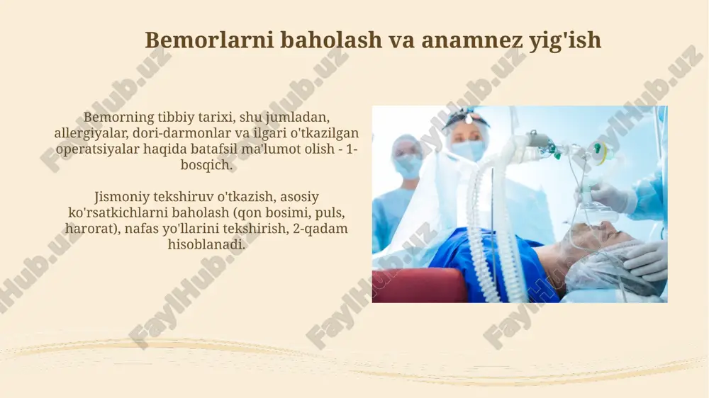 bemorni umumiy narkozga tayyorlash - Page 4