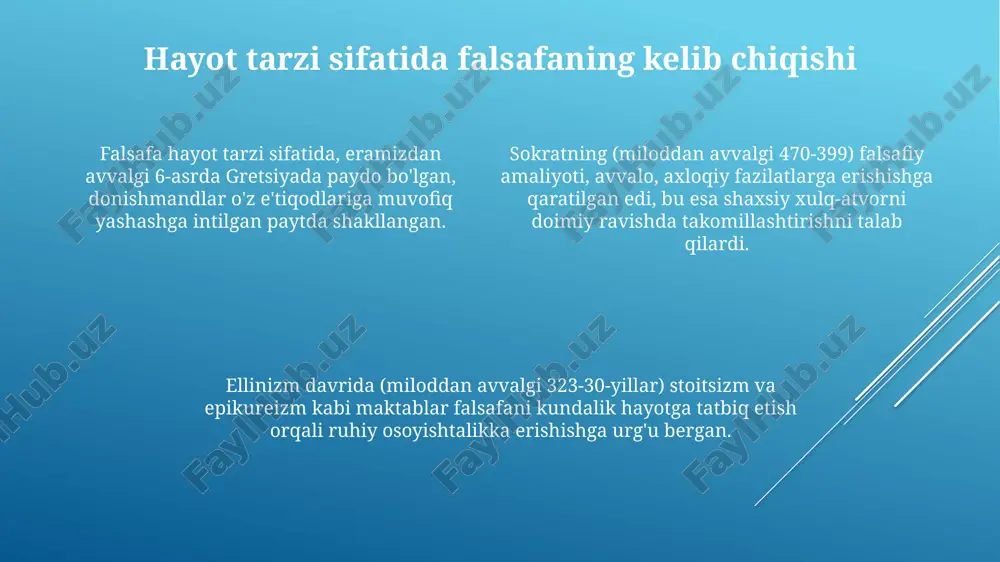 falsafa turmush tarzi va dunyoni anglash usuli - Page 4