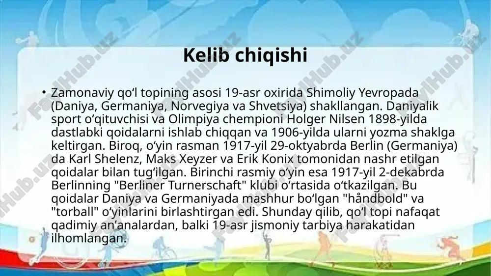 qoʻl topi oʻyinining kelib chiqishi,qoidalari va rivojlanish tarixi - Page 4
