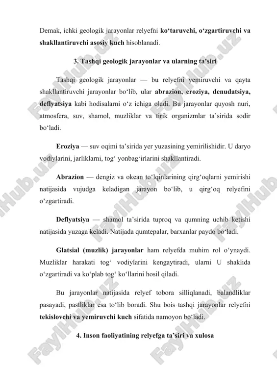 r akademiyasi geologiya instituti materiallari, 2020. 6. internet manbalari: www.geoportal.uz