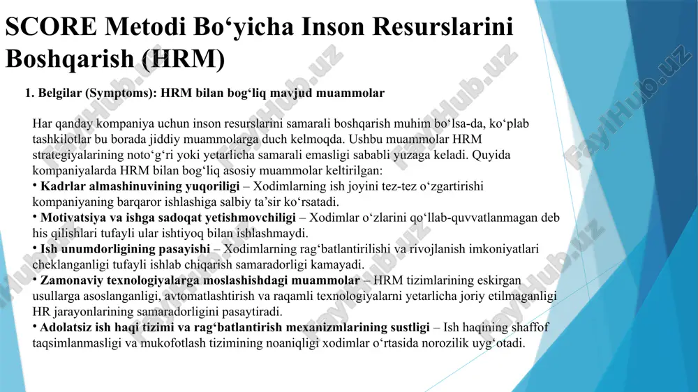 tashkilotlar innovatsion yondashuvlarni joriy etishi, xodimlarni rag‘batlantirish tizimini yaxshilashi va zamonaviy hrm texnologiyalaridan foydalanishi zarur. agar ushbu strategiyalar amalga oshirilsa, kompaniyalar barqaror rivojlanish va yuqori natijalarga erishishi mumkin. e’tiboringiz uchun raxmat! image1.png image2.jpeg concept of investment income and growth with tree in pot /docprops/thumbnail.jpeg