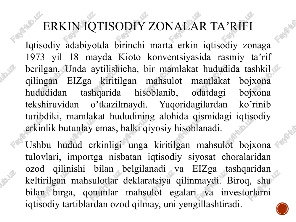 ishga tushirildi. erkin iqtisodiy zonaning jizzax shahridagi hududida 363,7 gektar maydonda 14, sirdaryo viloyatidagi filialining 150 gektar maydonida 5 loyihani amalga oshirishgan va korxonalarda mingdan ortiq yangi ish o‘rni yaratilgan.hozirgi kunda “jizzax” erkin iqtisodiy zonasida avtomobillar va yuk mashinalari uchun tormoz kolodkalari, televizor, konditsioner, muzlatkich, kir yuvish mashinasi, mikroto‘lqinli pech, svetodiodli lampalar, polipropilen iplar, video va ip telefonlar, telekommunikatsiya uskunalari, internet tezligini oshiruvchi butlovchi qismlar kabi turli sanoat mahsulotlari ishlab chiqarilmoqda. angren erkin iqtisodiy zonasi o‘zbekistonning birinchi prezidenti islom karimovning 2013 yil 13 apreldagi pf-4436- sonli “angren” maxsus industrial zonasini barpo etish to‘g‘risidagi farmoni hamda o‘zbekiston respublikasi prezidenti shavkat mirziyoyevning 2016 yil 26 oktyabrdagi farmoniga muvofiq ushbu hudud “angren” erkin iqtisodiy zonasi deb ataldi hamda imkoniyatlari va imtiyozlari kengaytirildi. “angren” erkin iqtisodiy zonasida bugungi kunda quyidagi ishlab chiqarish korxonalari faoliyat olib bormoqda. “poli teknoloji”korxonasida konveyer lentalari, qishloq xo‘jaligi texnikasi va avtomobil shinalari ishlab chiqarish yo‘lga qo‘yilgan.“angren” shakar zavodining foydalanishga topshirilishi …