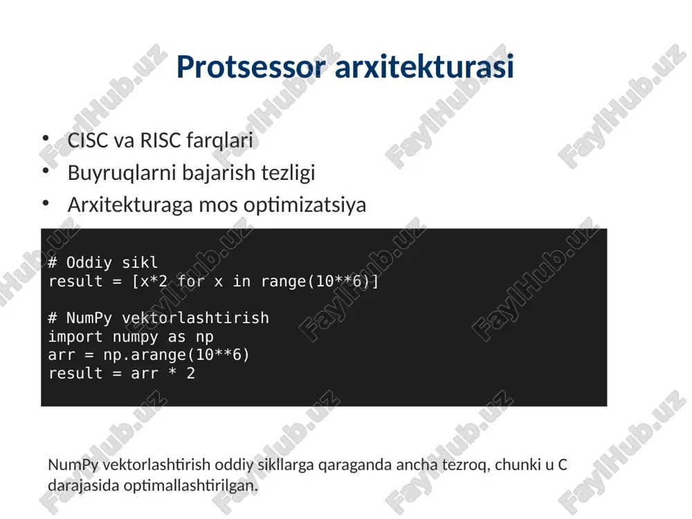 optimizatsiyaning apparat arxitekturasi bilan bog'liq jihatlari - Page 4