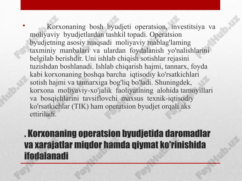 byudjetlashtirish va xarajatlar nazorat qilish - Page 4