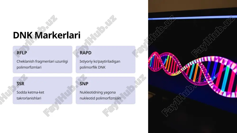 genomikada molekulyar markerlar va ularning qo'llanishi - Page 4