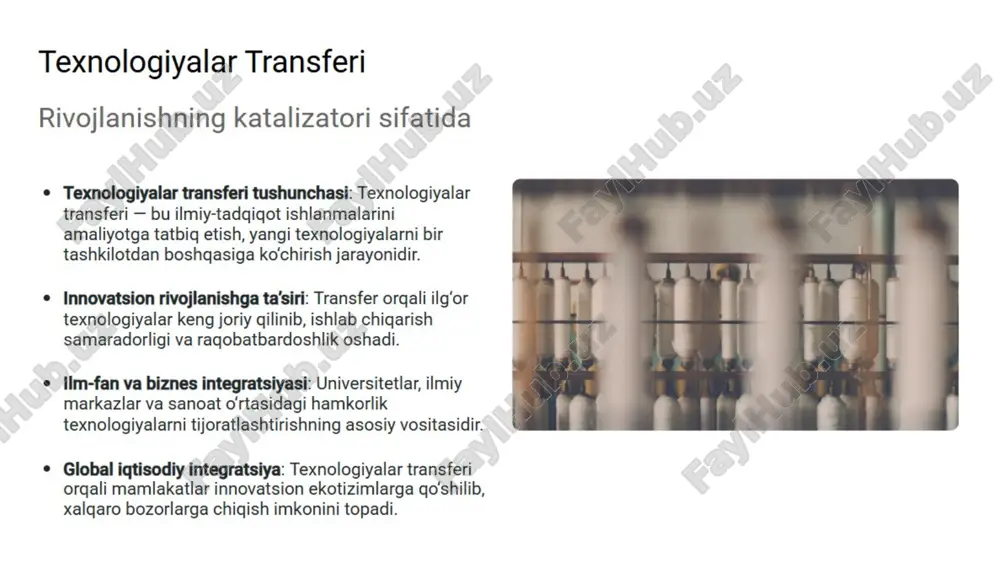 innovatsion menejment va texnologiyalar transferi. o‘rta muddatli va uzoq muddatli - Page 4