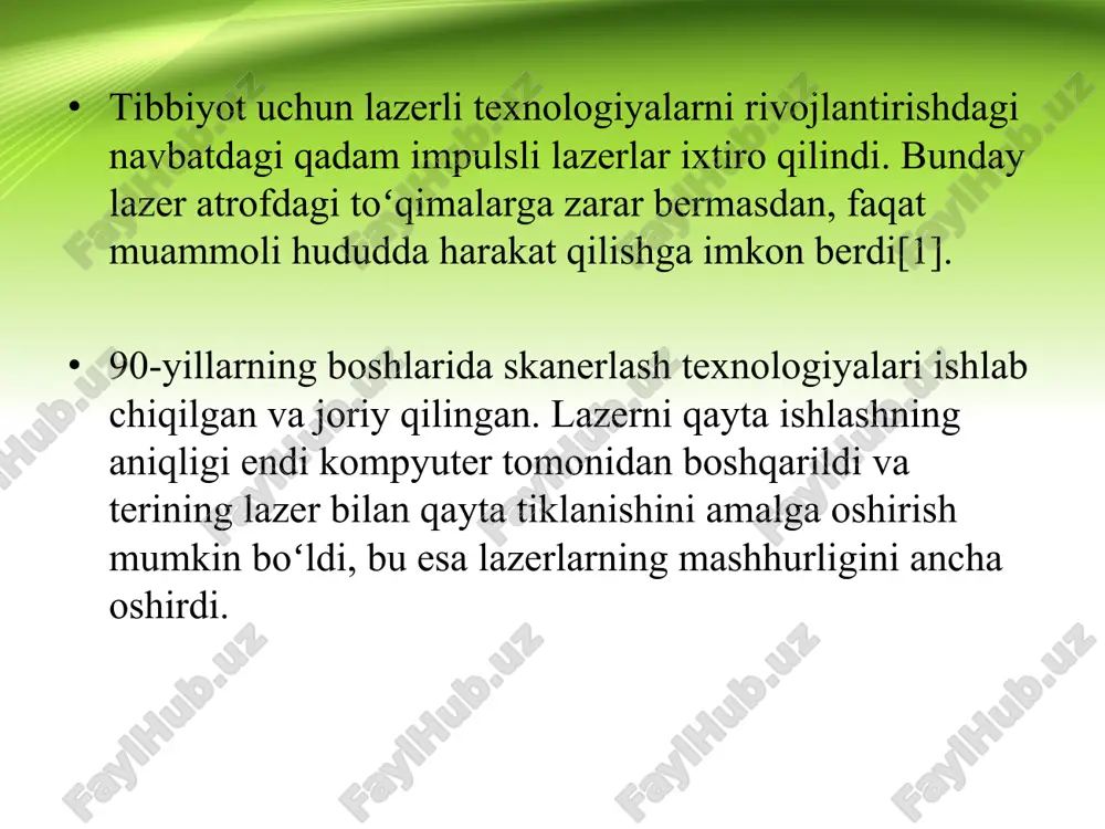 lazerning tibbiyotda qo’llanilishi - Page 4