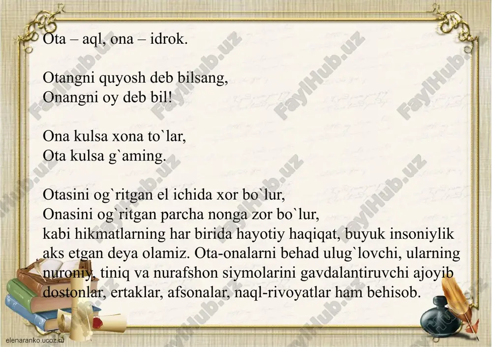ota-onaga itoat qilish fazilatlari - Page 4