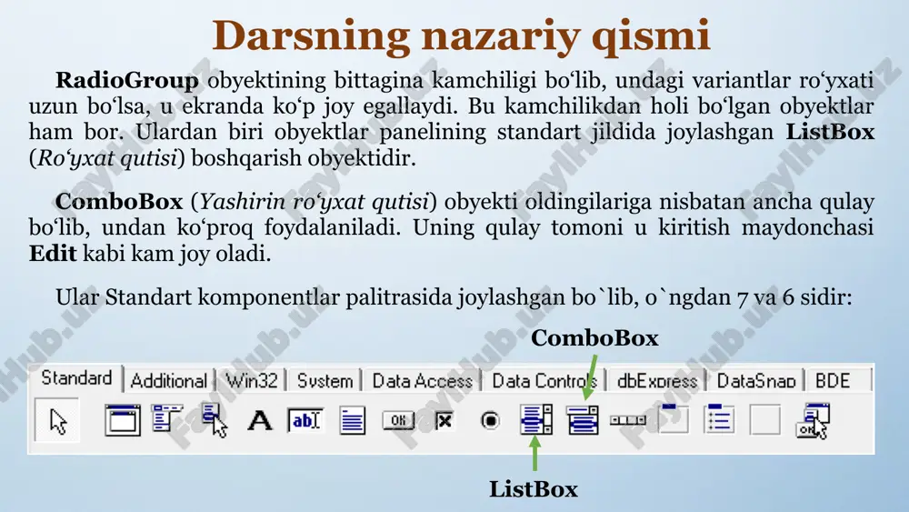 listbox va combobox obyektlari - Page 4