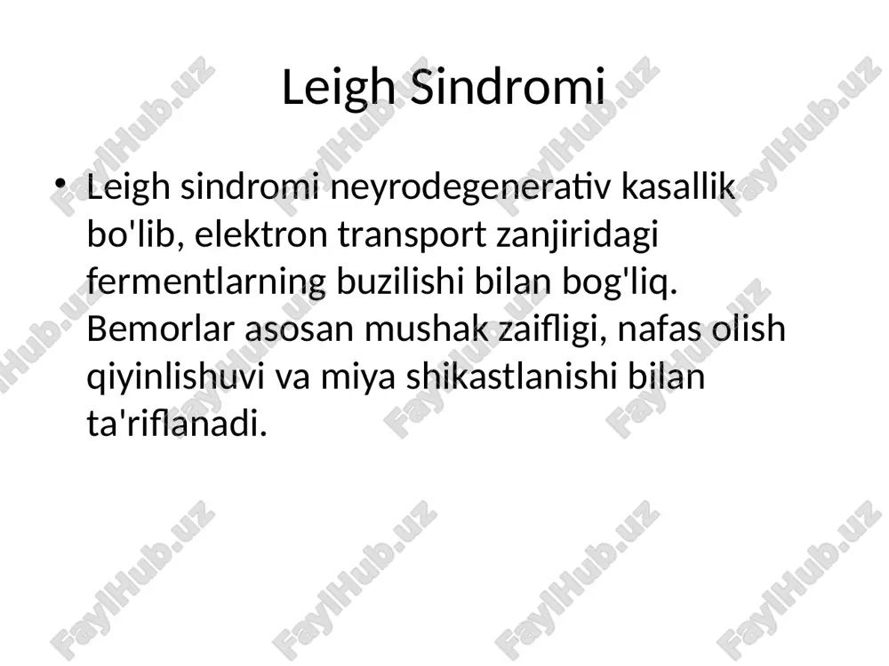 mitoxondrial kasalliklarning biokimyoviy asoslari - Page 4