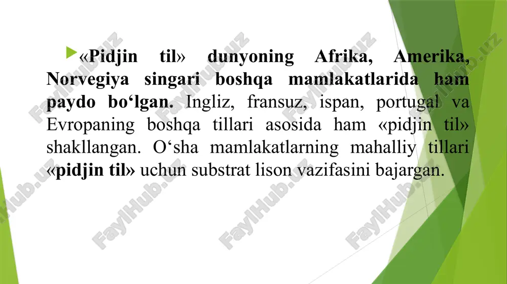 i elat, xalq tili maqomida xizmat qilgan. elat, xalq darajasida shakllangach, ularga xizmat qiluvchi til etnik jamoaning nomiga aylanadi. masalan, o‘zbek tili xalq tili darajada shakllangach, bu tilda so‘zlovchi xalq «o‘zbek» nomini olgan. etnik uyushma. etnik jamoa millat darajasida shakllangach, u bir umumtilning lisoniy jihatida sezilmas farq qiluvchi etnik guruhlarini birlashtiradi. o‘z davlati, uning belgili territoriyasi, siyosiy tuzumi va unga xizmat qiluvchi mafkurasiga ega bo‘lgan etnik jamoa etnik uyushma hisoblanadi. o‘zbekistonda o‘zbek, tojikistonda tojik, qirg‘izistonda qirg‘iz va h.k. millatlari etnik uyushmalar maqomidagi til jamoalaridir. etnik uyushma har tarflama me’yorlashgan yozma va og‘zaki shakllardagi adabiy tilga ega bo‘ladi. bu til shu etnik uyushma (millat)ning davlat maqomidagi lisoni hisoblanadi. darhaqiqat, o‘zbekistonda o‘zbek tili, tojikistonda tojik tili, qirg‘izistonda qirg‘iz tili shu mamlakatlarning davlat tilidir. tilning amaliy shakllari tilning etnik guruhlanishi bilan qisman aloqador bo‘lsa-da, u o‘ziga xos sotsiolingvistik tushuncha sifatida tilning etnik guruhlanishidan farq qiladi. tilning amaliy shakli – bu uning kishilik jamiyatidagi …