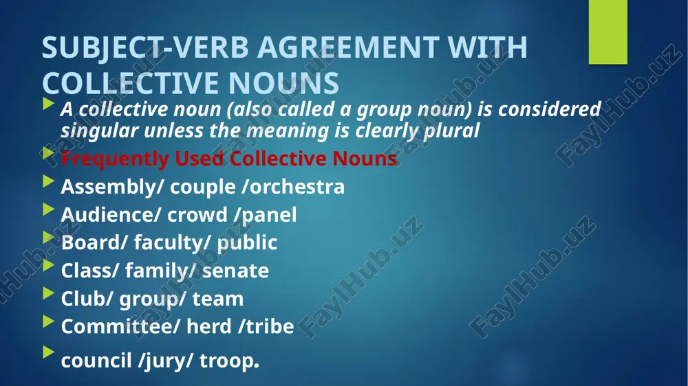 subject-verb agreement - Page 4