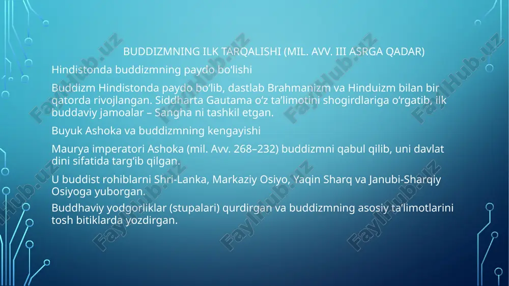 buddizmdinining tarqalishi va tarixi - Page 4