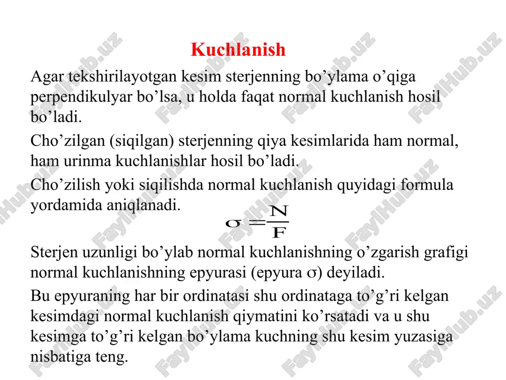 sterjen kesimlaridagi bo'ylama kuchlarni aniqlash va ularning epyuralarini qurish - Page 4