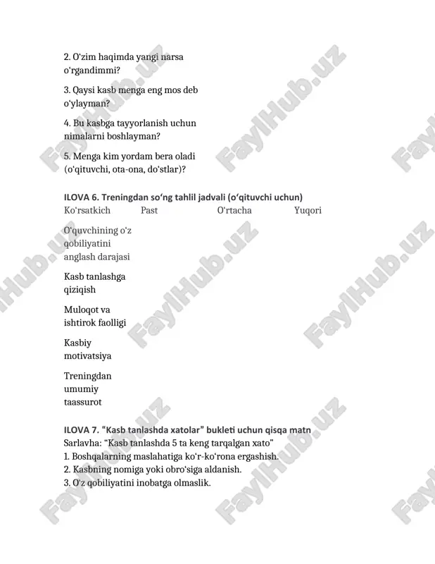 “men tanlagan kasb” treningi ssenariysi - Page 4