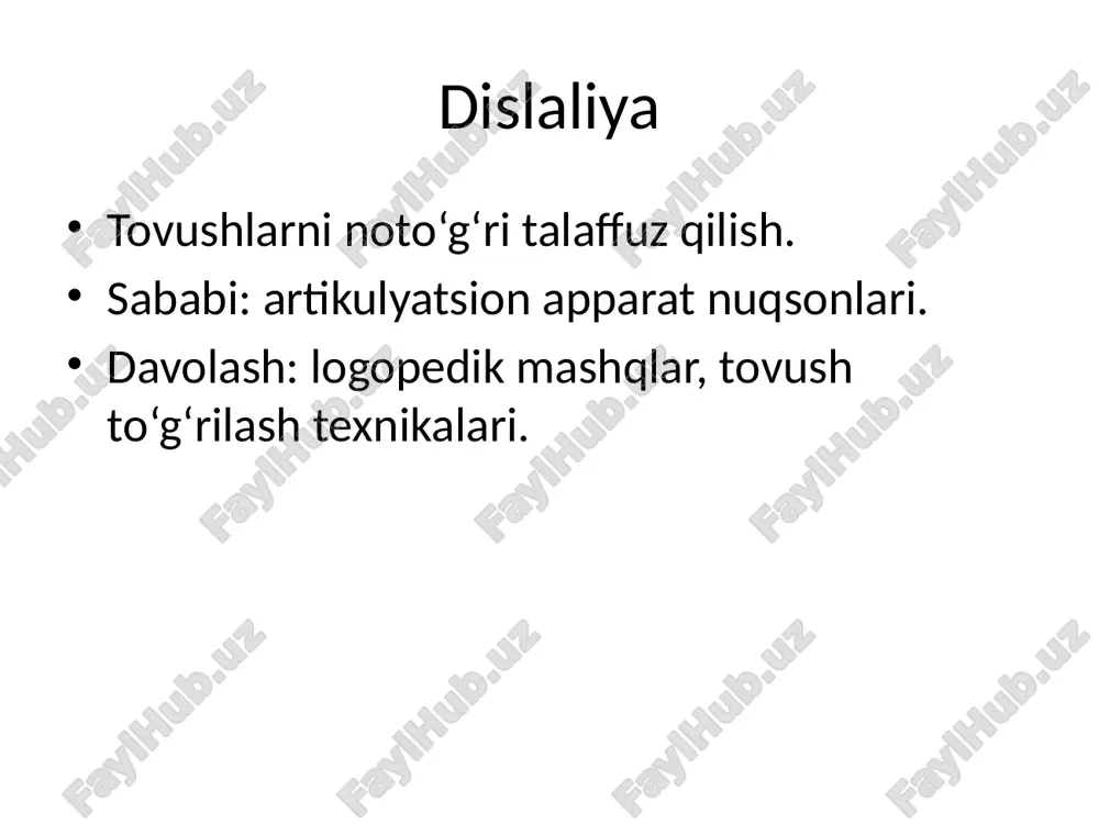 nutq kasalliklari va ularni davolash - Page 4