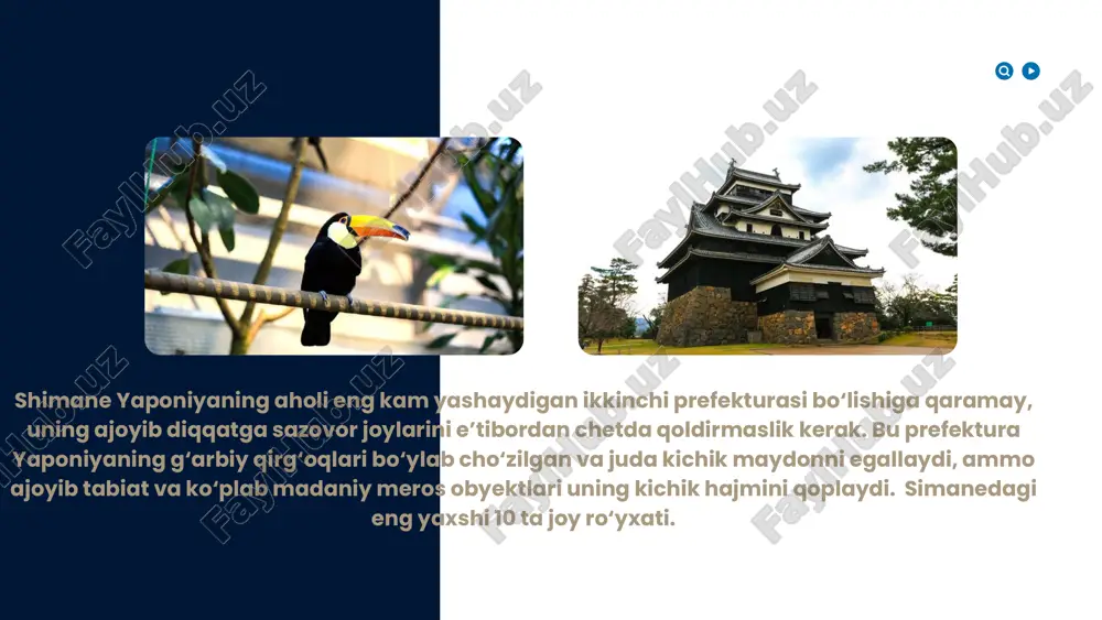 an’anaviy musiqa sadolari ostida raqsga tushadilar va shu tariqa xudolarni qutlaydilar. simaneda kuz oylarida kagura raqsini tez-tez ko‘rish mumkin. shimanega tashrif buyuring image1.png image2.svg image3.png image4.svg image5.png image6.svg image7.png image8.png image9.svg image10.png image11.svg image12.png image13.jpeg image14.png image15.png image16.png image17.png image18.png image19.png image20.png image21.png image22.png image23.png image24.png image25.jpeg /docprops/thumbnail.jpeg