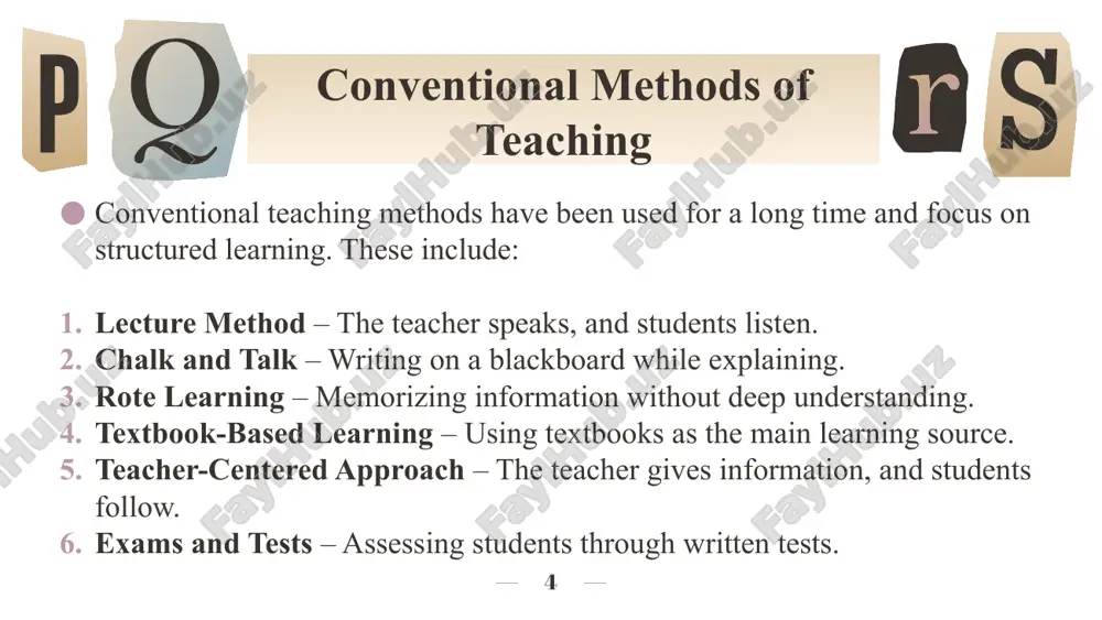 conventional and non conventional methods teaching - Page 4